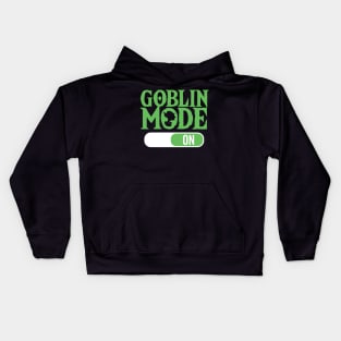 Goblin Mode On Funny Term Lazy Greedy Word of the Year Kids Hoodie